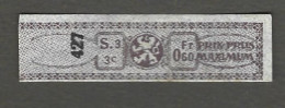 Timbre Taxe  - Tabac -belgique -  - Prix Pruss Maximun - Annee 1870 - 1900 - Stamps