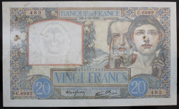 France - 20 Francs - 4-12-1941 - PICK 92b / F12.20 - TTB - 20 F 1939-1942 ''Science Et Travail''