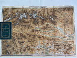 Karte Der Ost-Tiroler-Alpen, Tauern Und Dolomiten. - Mapas Topográficas