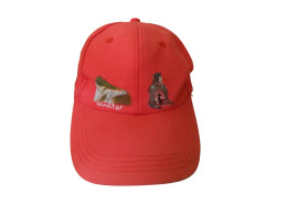 Red GIBRALTAR Hand Painted Baseball Cap - Size 57 Cm Adjustable - Andere & Zonder Classificatie