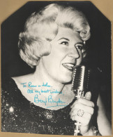 Beryl Bryden (1920-1998) - English Jazz Singer - Rare Signed Nice Photo - COA - Sänger Und Musiker
