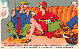 ILLUSTRATION - Pourquoi Gardez-vous Vos Mains Comme ça - P'tit Père - Carte Postale Ancienne - Non Classés