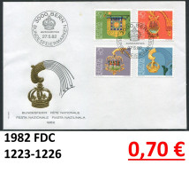 Schweiz 1982 - Suisse 1982 - Switzerland 1982 - Svizzera 1982 - Michel 1223-1226 Auf FDC - FDC