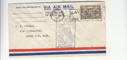 1930 CANADA AIR MAIL Cover+NATIVE Cancel MEDICINE HAT MOOSE JAW+SASK-g84 - Lettres & Documents