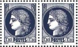 France - 2024 - Marianne De L'Avenir Paire De Timbres Type Cérès Neuf** - 2023-... Marianne De L’avenir