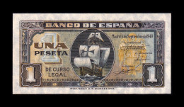 España Spain 1 Peseta Carabela 1940 Pick 122 Serie D Sc Unc - 1-2 Pesetas