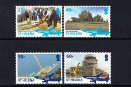 2016 St. Helena Airport Project Aviation Construction Complete Set Of 4 MNH - Saint Helena Island