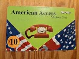 Prepaid Phonecard USA, Bitro, American Access - Autres & Non Classés