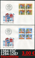 Schweiz 1984 - Suisse 1984 - Switzerland 1984 - Svizzera 1984 - Michel 1284-1287 Im VB-Satz Auf 4 FDCs - FDC