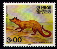 SRI LANKA/CEYLON 1989 - Michel Nr. 892 - MNH ** - Fauna - Golden Palm Civet - Sri Lanka (Ceylan) (1948-...)