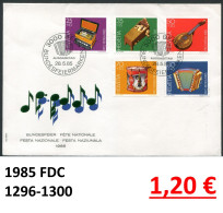 Schweiz 1985 - Suisse 1985 - Switzerland 1985 - Svizzera 1985 - Michel 1296-1300 Auf FDC - FDC