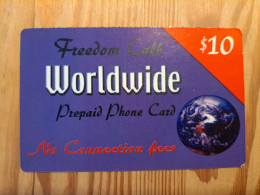 Prepaid Phonecard USA, Freedom Call Worldwide - Sonstige & Ohne Zuordnung