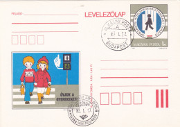 ROAD SIGNS  POST CARD STATIONERY, OBLITERATION  FDC 1982  ROMANIA - FDC