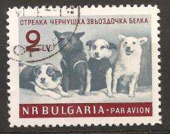 Bulgarie Bulgaria 1961 N° PA 81 O Espace, URSS, CCCP, Chiens, Chien, Strelka Belka Tchernouchka, Science Expérimentation - Usati