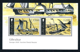 Gibraltar 2020: Europa - Ancient Postal Routes - Souvenir Sheet** MNH - 2020