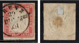 Sardegna 1855-63 - IV Emissione - 40 Cent. - Usato - Sardaigne