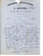 FACTURE.48.LOZÈRE.MENDE.J.SIRVINS NÉGOCIANT EN FARINES.1876. - Agriculture