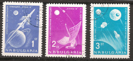 Bulgarie Bulgaria 1963 N° 1194 / 6 O Espace, Lunik IV, Fusée Porteuse, Radar, Satellite, Lune, URSS, Luna, Exploration - Oblitérés