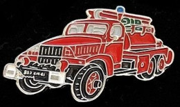 VEHICULE DE SAPEURS POMPIERS - CAMION - TRUCK - FIREFIGHTER - FEUERWEHRMANN - LKW - AUTO POMPES -    (JAUNE) - Bomberos