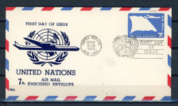 AX3a-3 Nations Unies Entier Postal N° PA 7   Saisir !!! - Poste Aérienne