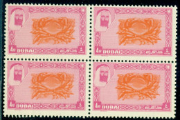 1963 The Edible Crab,crustacean,Sheikh Rashid Al Maktoum,Dubai,4,MNH - Schalentiere