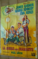 AFFICHE CINEMA FILM LA JUNGLE AUX DIAMANTS MANN James GARNER 1968 BE BELINSKY LITHOGRAPHIE HELICOPTERE - Affiches & Posters