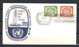 AX3a-3 Nations Unies  N° 64 + 65   Saisir !!! - FDC