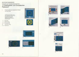 N 1074) BRD 1984, 20 Entwürfe Zu Mi# 1209: Europäisches Parlament, Direktwahl (Europa) - Comunità Europea