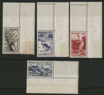 MONACO POSTE AERIENNE N° 32 à 35 Cote 105 € Neufs ** (MNH) Avec Bords De Feuilles J. O. De Londres 1948 - Poste Aérienne