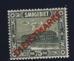 Saar 1923 Michel Nr. D 15 PF IV ** Postfrisch, Aufdruckfehler "M Kurz", Michel 120,-€ - Servizio