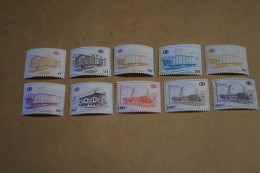 Chemin De Fer,superbe Série De 10 Timbres à L'état Strictement Neuf,1980 - Neufs