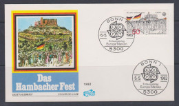 Allemagne RFA FDC 1982 962 Europa Rassemblement De Hambach Illustration Das Hambacher Fest - 1981-1990