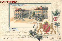 Delcampe - CARTE GAUFREE MULHOUSE MULHAUSEN PLACE DU NOUVEAU QUARTIER 68 ALSACE  - Mulhouse