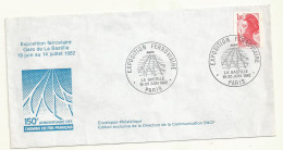 CACHET COMMEMORATIF EXPOSITION FERROVIERE GARE DE LA BASTILLE 07/1982. - Bolli Commemorativi