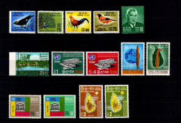 SRI LANKA/CEYLON 1966 - Michel Nr. 340A/353 (NO BLOCK) - MNH ** - YEARSET - Sri Lanka (Ceylan) (1948-...)