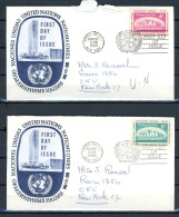 AX3a-4 Nations Unies  N° 66 + 67   Saisir !!! - FDC