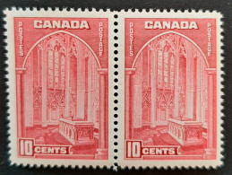 Canada 1938  MNH  Sc 241**    2 X 10c  Memorial Chamber - Ungebraucht