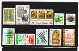 CAO161  F I N L A N D  L O T  Aus 1980/90  ** Postfrisch SIEHE ABBILDUNG - Unused Stamps