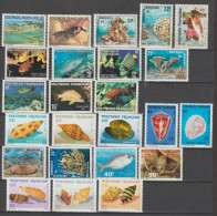 POLYNESIE - FAUNE MARINE / POISSONS / COQUILLAGES  ** MNH - COTE YVERT 2017 = 46.5 EUR. - - Lots & Serien