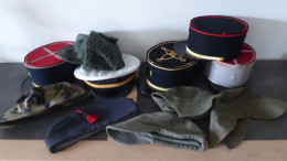 LOT DE 11 KEPIS CASQUETTES CALOT + 1 CALOT EN CADEAU - Headpieces, Headdresses