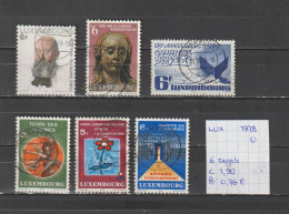 (TJ) Luxembourg 1978 - 6 Zegels (gest./obl./used) - Usados