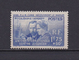 NOUVELLE CALEDONIE 1938 TIMBRE N°172 NEUF** PIERRE ET MARIE CURIE - Neufs