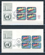 AX3a-4 Nations Unies Entier Postal N° 76 + 77   Saisir !!! - FDC