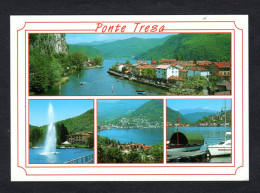 Suisse - PONTE TRESA - Multi Vues - Le Port, Jet D'eau, Vue Aérienne Sur Le Village - Ponte Tresa