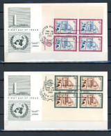 AX3a-4 Nations Unies Entier Postal N° 74 + 75   Saisir !!! - FDC