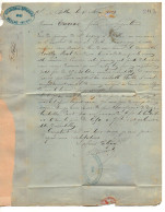 VP22.928 - MILITARIA - 1880 - Lettre - Réunion Des Officiers ( Cercle ) De BELLAC Pour M. ENGRAN Frères à ANGOULEME - Dokumente