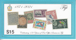 2021 Fiji Post Office Stamps On Stamps Souvenir Sheet MNH - Fidji (1970-...)