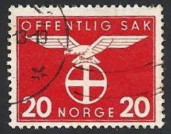 Norwegen Dienstmarke 1942, Mi.-Nr. 48, Gestempelt - Dienstmarken