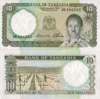 Billet De Collection Tanzanie Pk N°  2 - 10 Shilings - Tanzanie