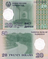 Billet De Collection Tadjikistan Pk N° 12 - 20 Dirams - Tadschikistan